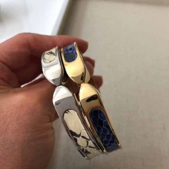 Stella & Dot Gold & Silver Bangles - Picture 1 of 4